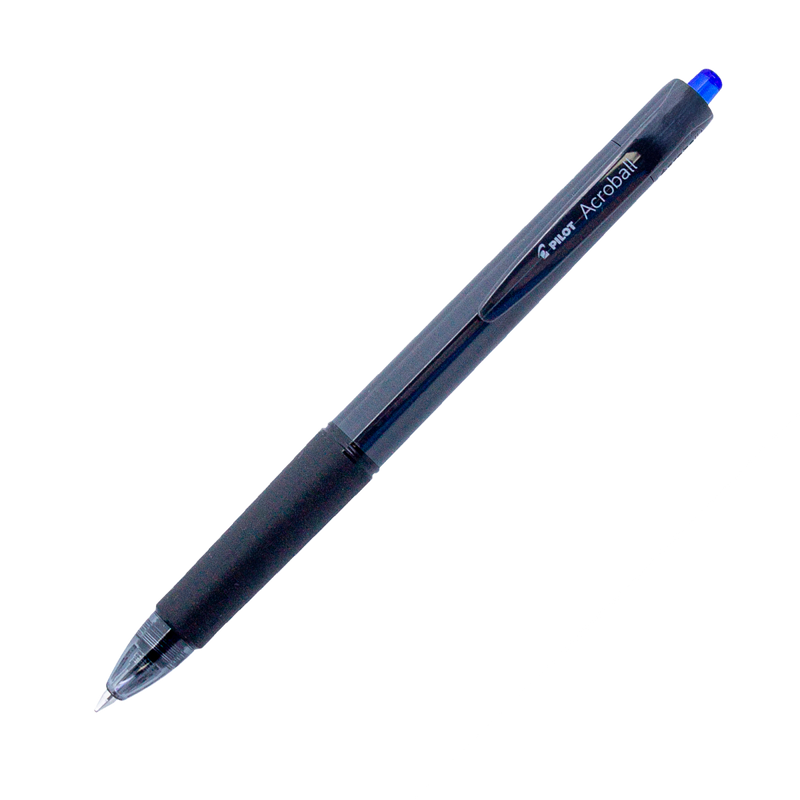 PILOT Acroball 150 Hybrid Retractable Ballpoint Fine Black Barrel Blue Ink Box of 10-1