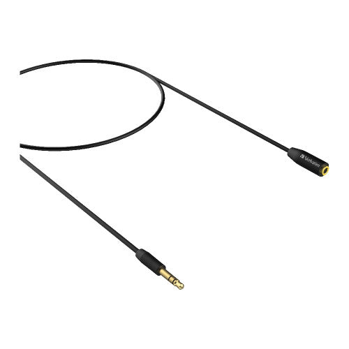 Verbatim 35mm AUX Audio Extension Cable 3M Black