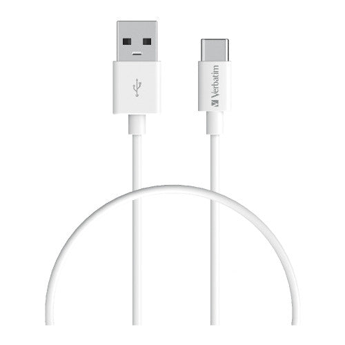 Verbatim Charge and Sync USB C Cable 1M White