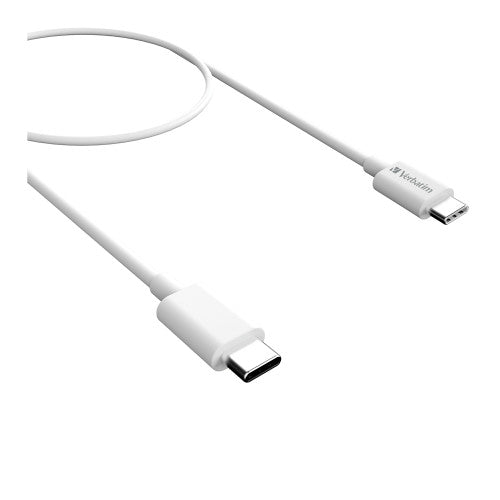 Verbatim Charge and Sync USB C to USB C Cable White