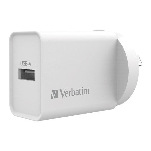 Verbatim USB Charger Single Port 2.4A White