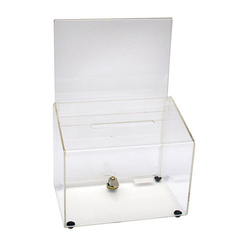 Deflecto Clear Ballot Box A4 Landscape
