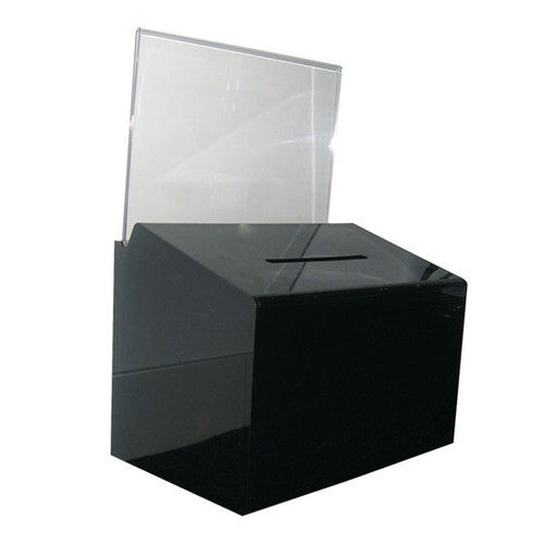 Deflecto Smoke Ballot Box A4 Landscape