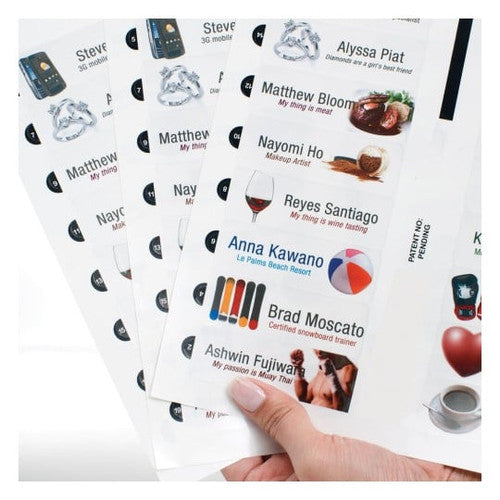 Avery Mighty Badge White Printable Insert Sheets Box Of 100