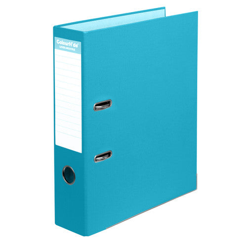 ColourHide PE Lever Arch File A4 Sky Blue Pack of 6