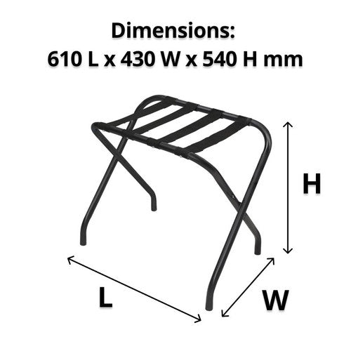 Weatherdon Compass Compact Luggage Rack Black Pack of 4