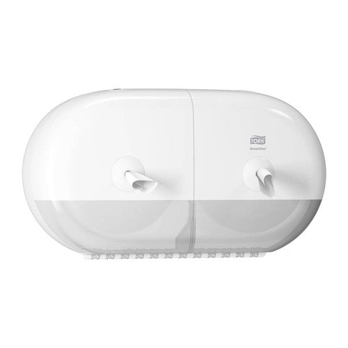 Tork SmartOne Twin Mini Toilet Roll Elevation Dispenser T9 White