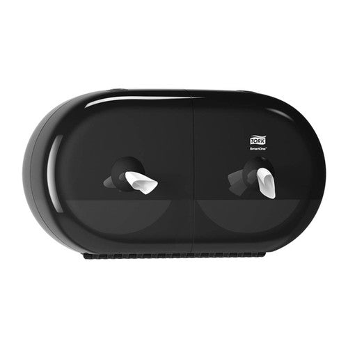 Tork SmartOne Twin Mini Toilet Roll Elevation Dispenser T9 Black