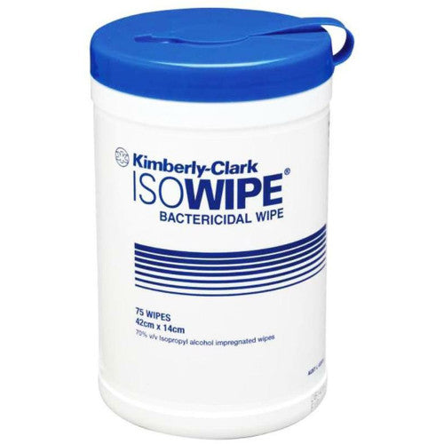 Kimberly Clark Isowipes ISO Antibacterial Wipe Tub of 75