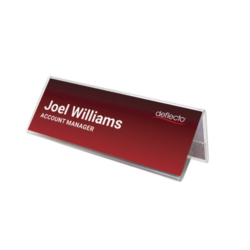 Deflecto Desk Tent Style Sign Holder A6 Landscape