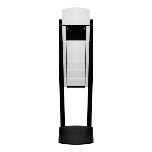 Deflecto Contemporary Floor Display Black