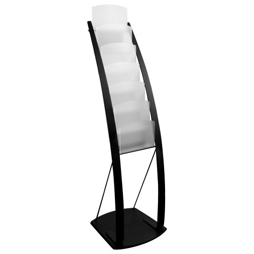 Deflecto Contemporary Floor Display Black