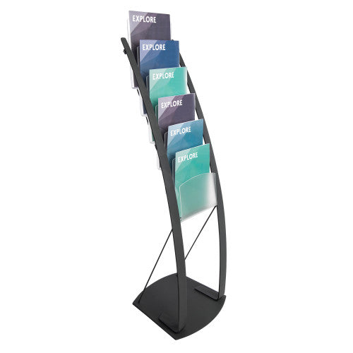 Deflecto Contemporary Floor Display Black