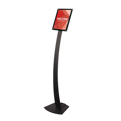 Deflecto Contemporary Sign Stand A4 Black