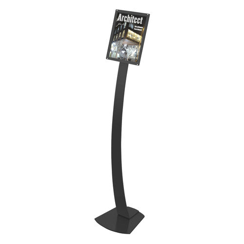 Deflecto Contemporary Sign Stand A4 Black