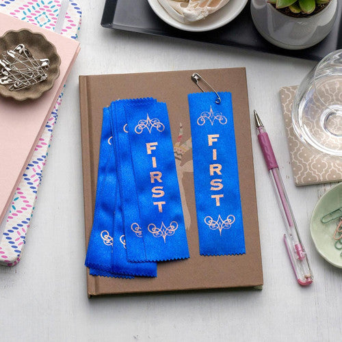 Avery Merit Ribbons Satin 1st Place Blue Pack 100