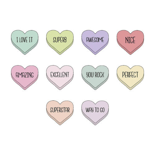 Avery Dispenser Merit Stickers Pastel Hearts 400 Roll
