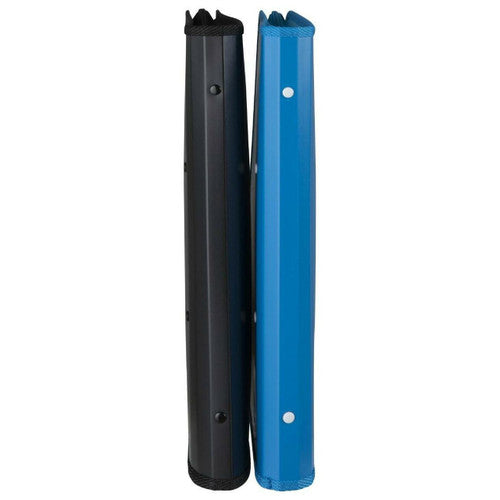 Marbig Professional Zipper Binder 25mm 2D with Insert Cover Black Blue Assorted Box of 10