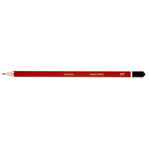 Columbia Copperplate Lead Pencils Hexagonal 6H Box 20