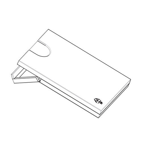 Deflecto Slimline Business Card Box Black