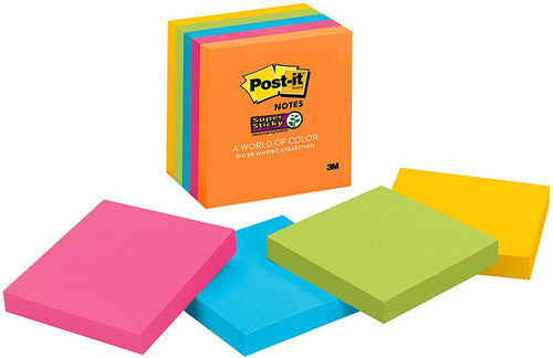 Post-it Super Sticky Notes Rio De Janeiro 76 x 76mm Pack of 5 654-5SSAU