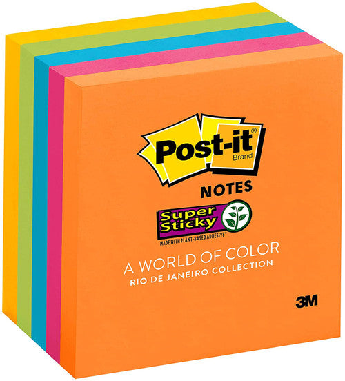 Post-it Super Sticky Notes Rio De Janeiro 76 x 76mm Pack of 5 654-5SSAU