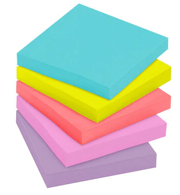 Post-it Super Sticky Notes Miami 76 x 76mm Pack of 5 654-5SSMIA