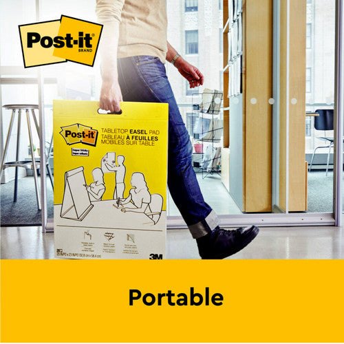 Post-it Tabletop Easel Pad White 584 x 508mm 20 Sheets 563DE