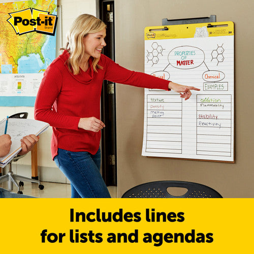 Post-it Easel Pad Lined White 635 x 762mm 30 Sheets 561WLSS