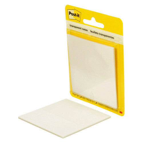 Post-it Transparent Notes 73 x 73mm Clear 36 Sheets Pack of 6 600-TRSPT