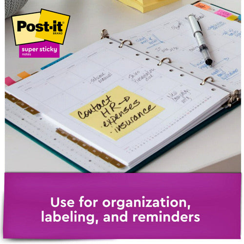 Post-it Super Sticky Notes Canary Yellow 76 x 76mm Pack of 24 654-24SSCP