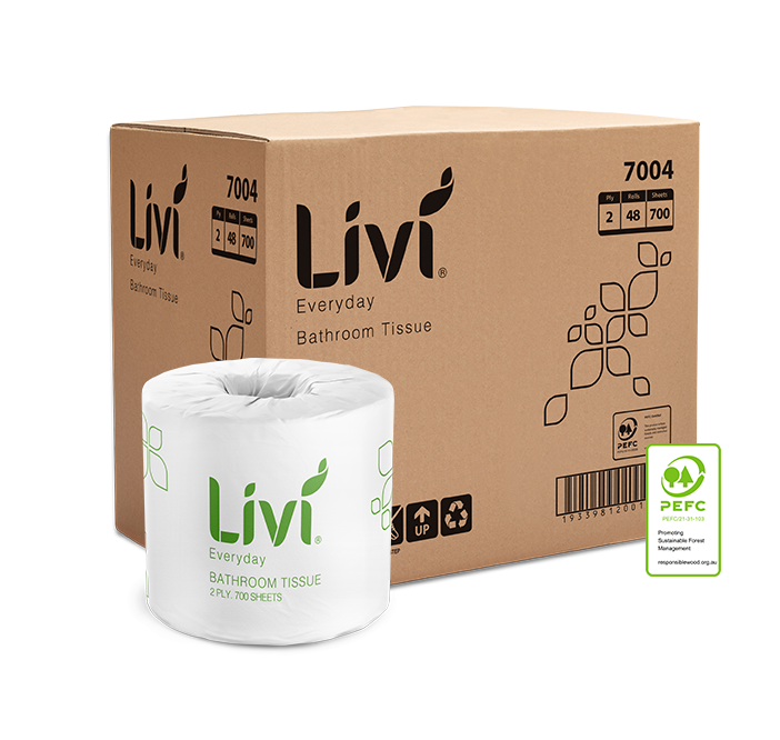 Livi 7004 Basics toilet tissue carton