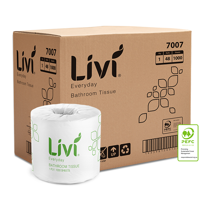 Livi 7007 Basics toilet tissue carton