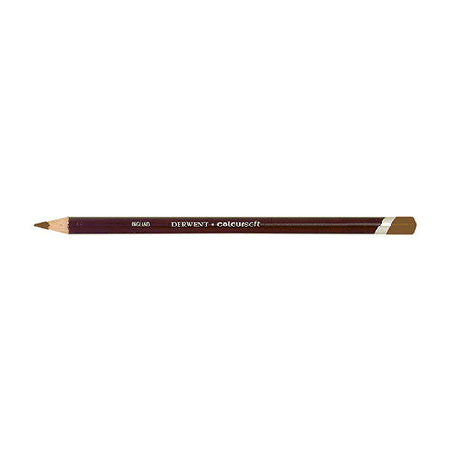 Derwent Coloursoft Pencil Pale Brown Box of 6