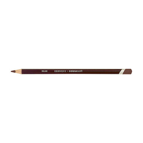 Derwent Coloursoft Pencil Mid Brown Box of 6