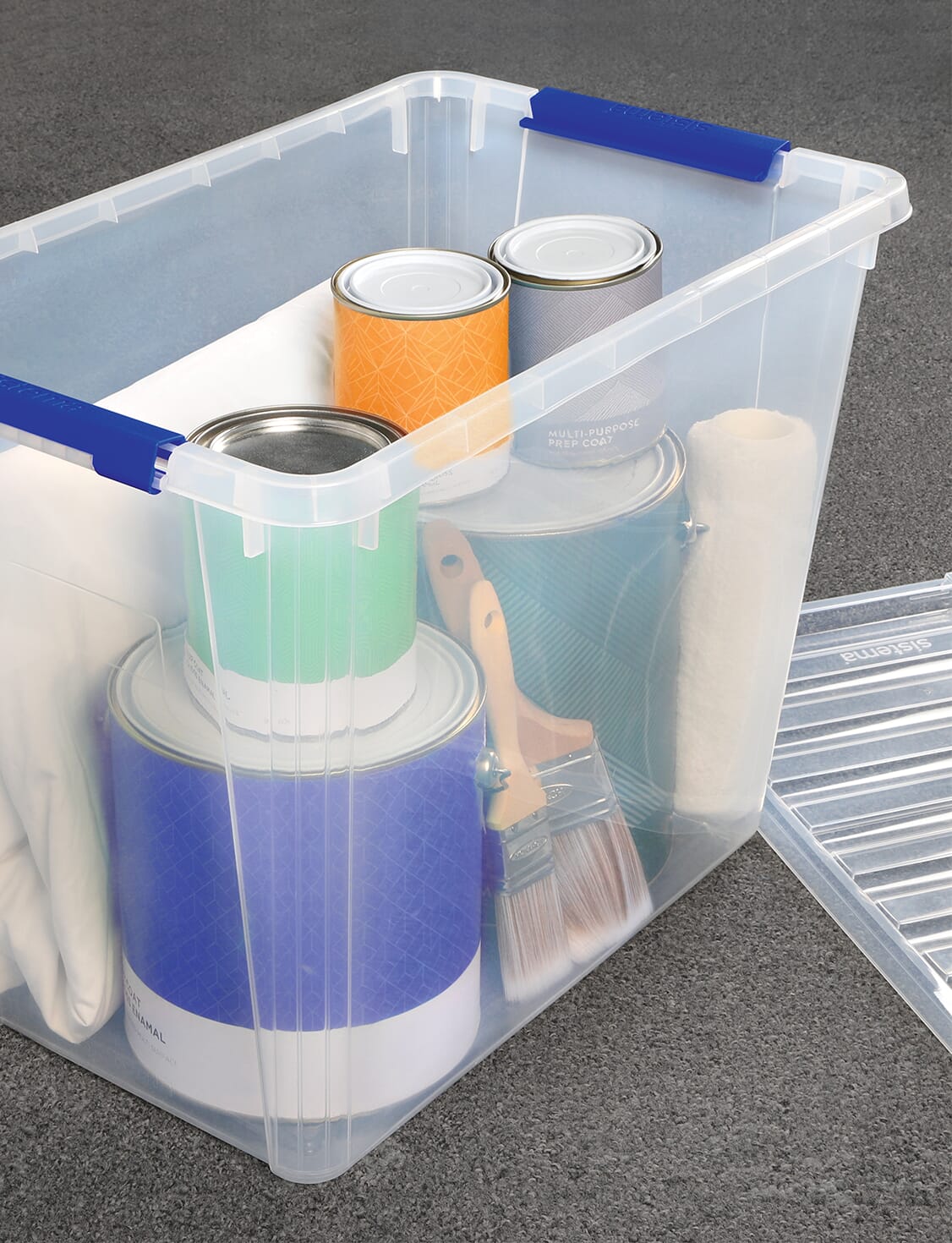 Sistema 40L storage container in use