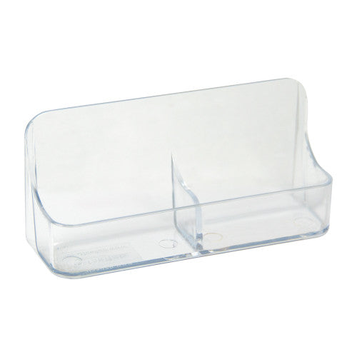 Deflecto Business Card Holder 2 Pocket Portrait