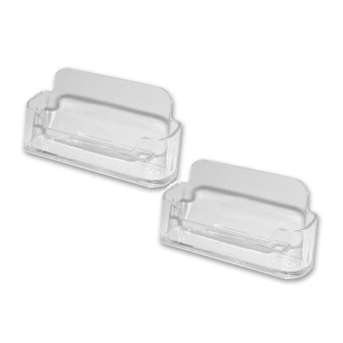 Deflecto Business Card Holder Landscape Twin Pack