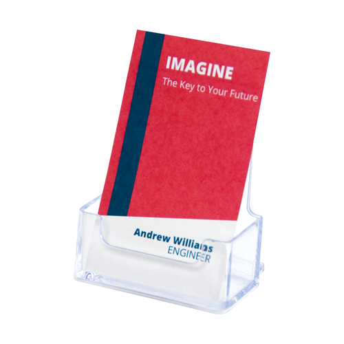 Deflecto Business Card Holder Portrait