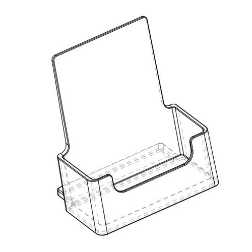 Deflecto Business Card Holder Portrait