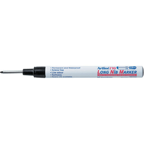 Artline 710 Long Nib 1.0mm Bullet Marker Black