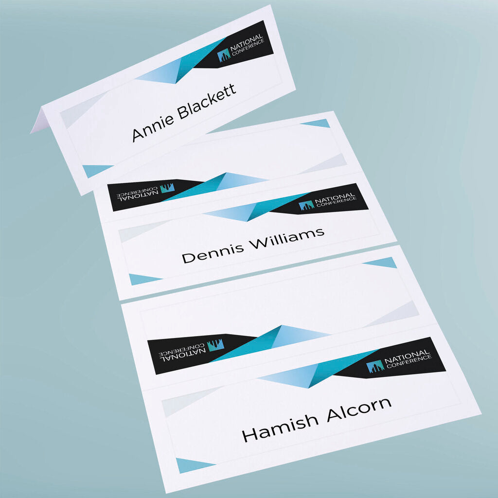 Avery Delegate Cards Laser Embossed 2/Sht 210 x 74.25mm 150gsm Pack 25 2UP – view 4
