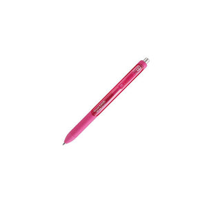 Pink Paper Mate InkJoy Gel retractable pen, angled view