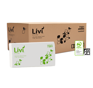 Livi 7201 Basics ultraslim hand towel carton