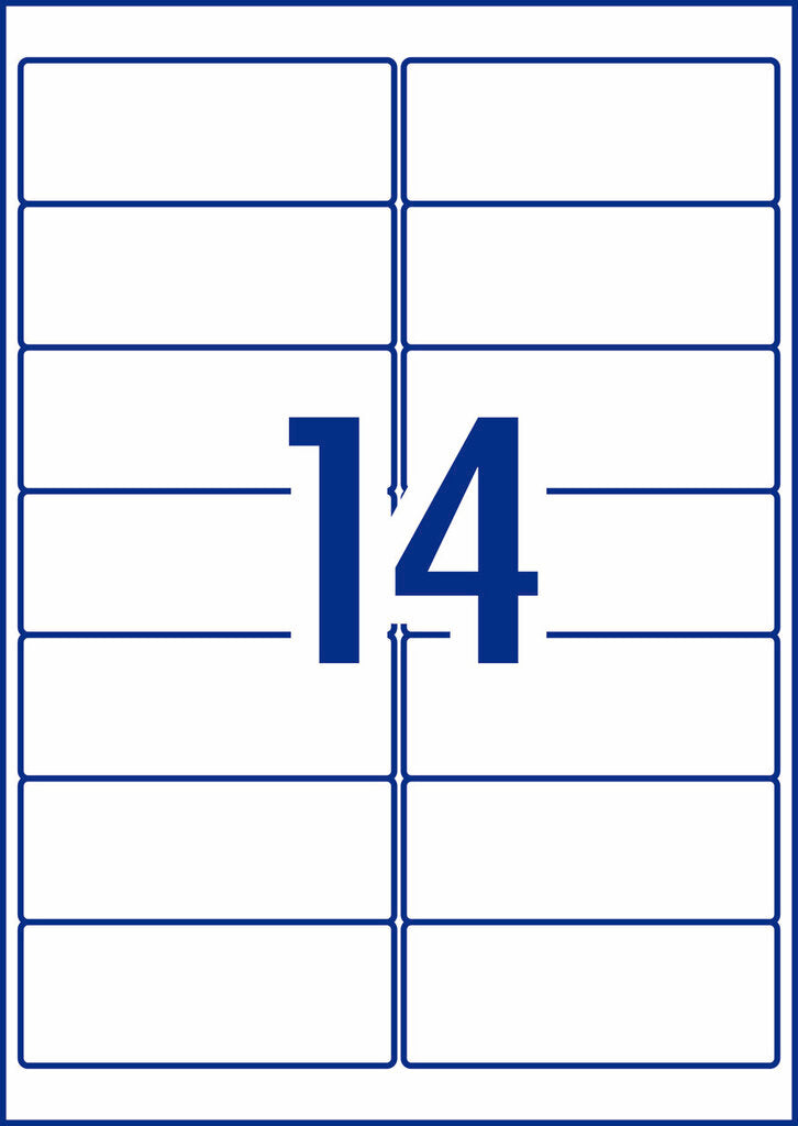 Avery Weatherproof Address Labels L7073 10 Pack 99.1 x 38.1mm Laser White – view 3