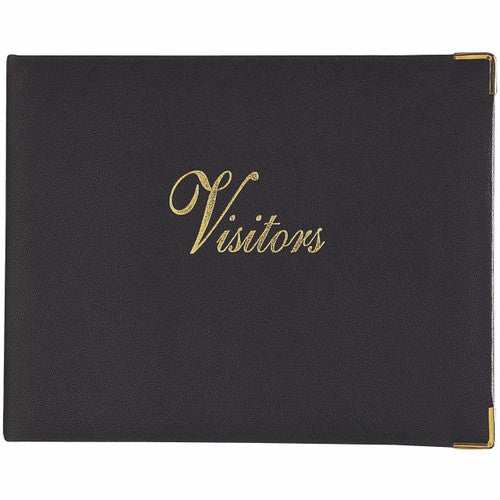 Zions Visitors Book General Purpose Black Cover