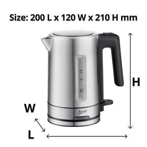 Nero Select Kettle 1 Litre Brushed Stainless Steel