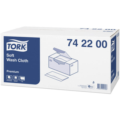 Tork Premium Wash Cloth Soft Carton of 8