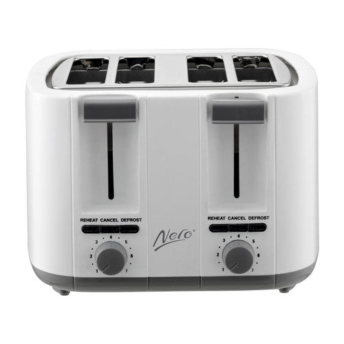 Nero 4 Slice Toaster White