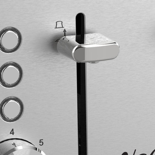 Nero 4 Slice Classic Style Toaster Stainless Steel